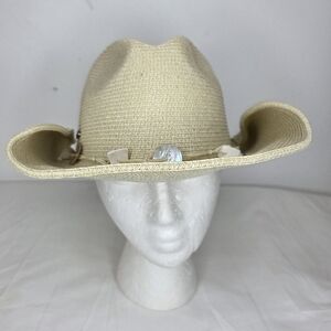 Panama Jack Shapeable Cream Sun Hat Paper Braid With Some Spark